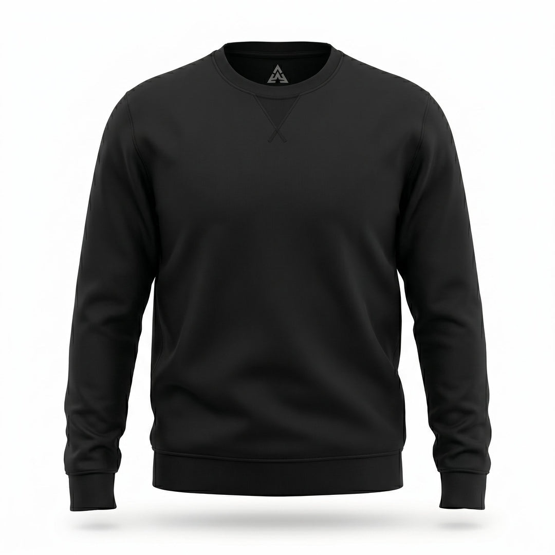 Heskimo Felpa Girocollo Supima Cotton Nero Nero - foto 1