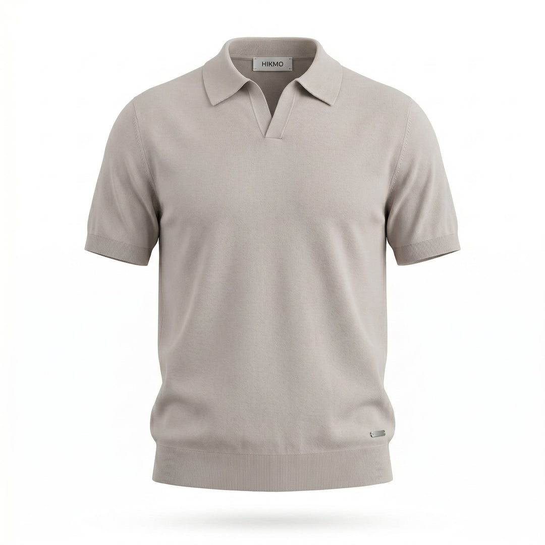 Heskimo Polo Derby Manica Corta Finezza 18 Tensilk Grigio Grigio - foto 1
