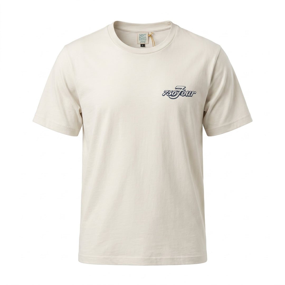 Illegal Vintage Hot Dog T-SHIRT ST406 750 TOKYO BIANCO Bianco - foto 2