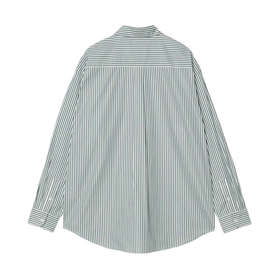 Skjorta L/S Daldry Shirt Daldry Stripe, Office Blå/Vit