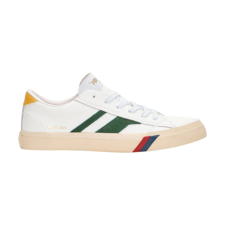 Royal Classic i vitt och grönt läder