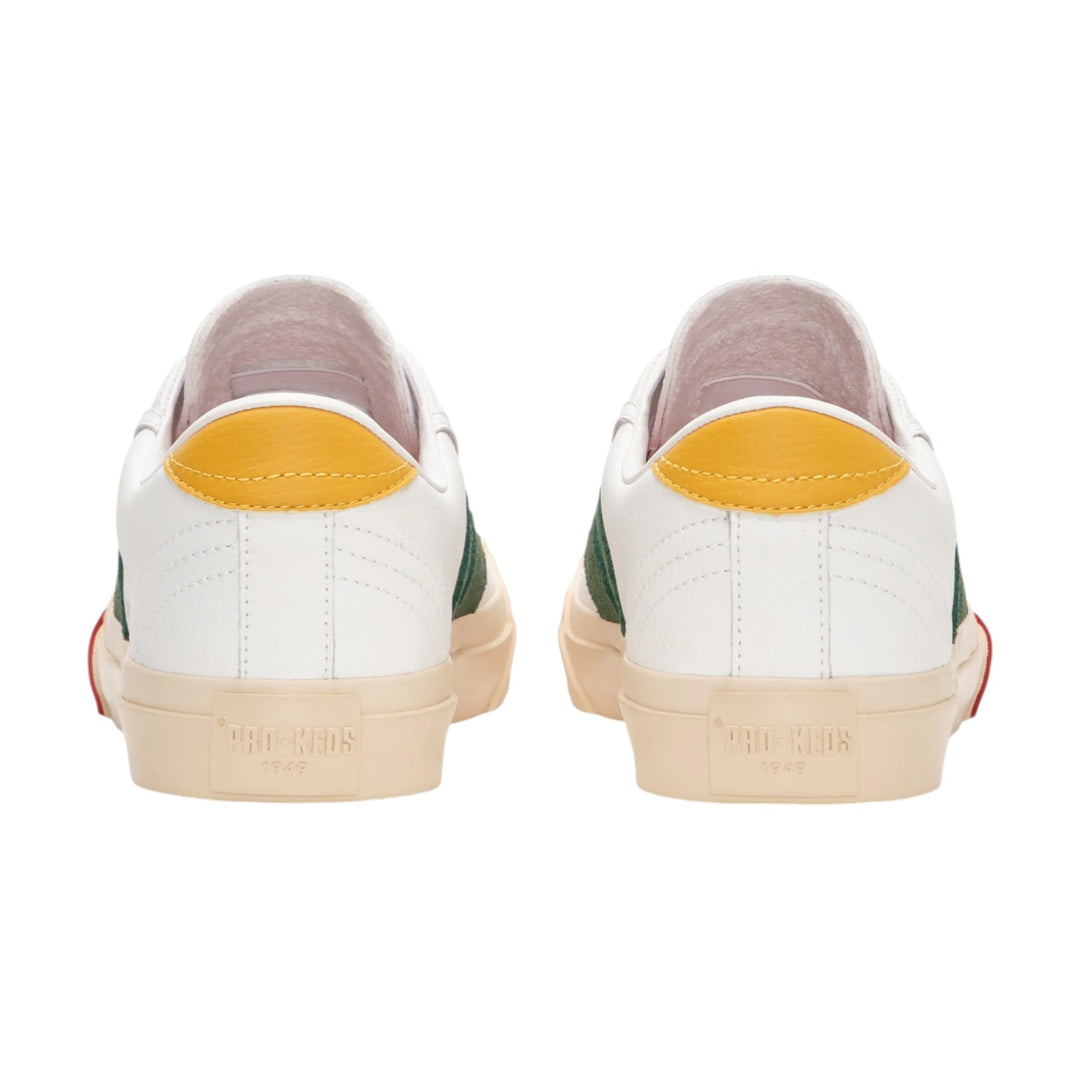 Royal Classic i vitt och grönt läder