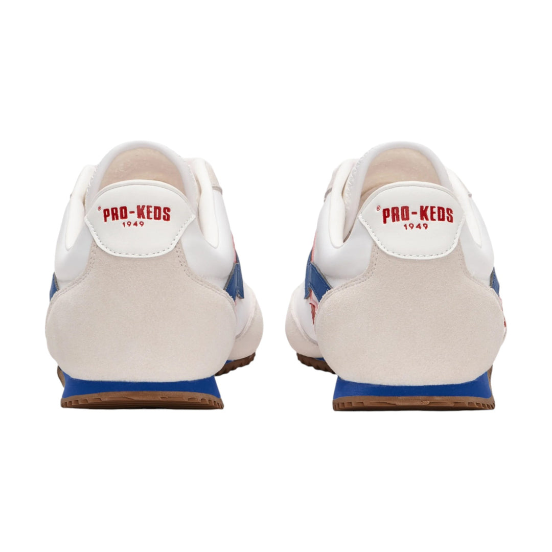 Racer 77 i vit nylon och röd/blå