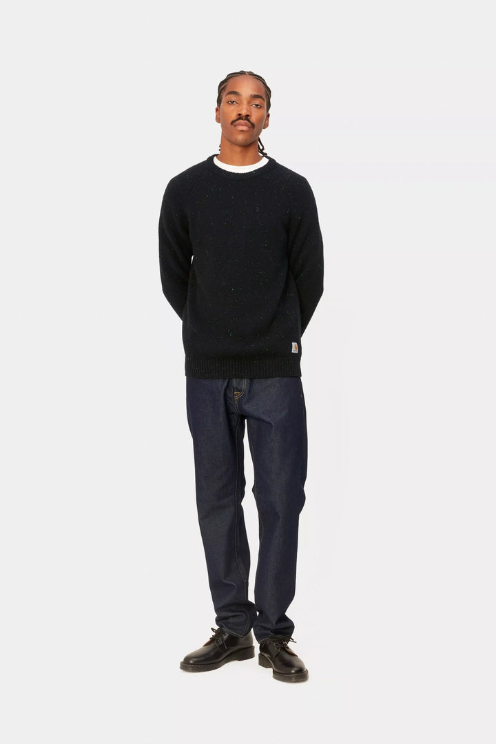 ANGLISTIC SWEATER SPECKLED BLACK