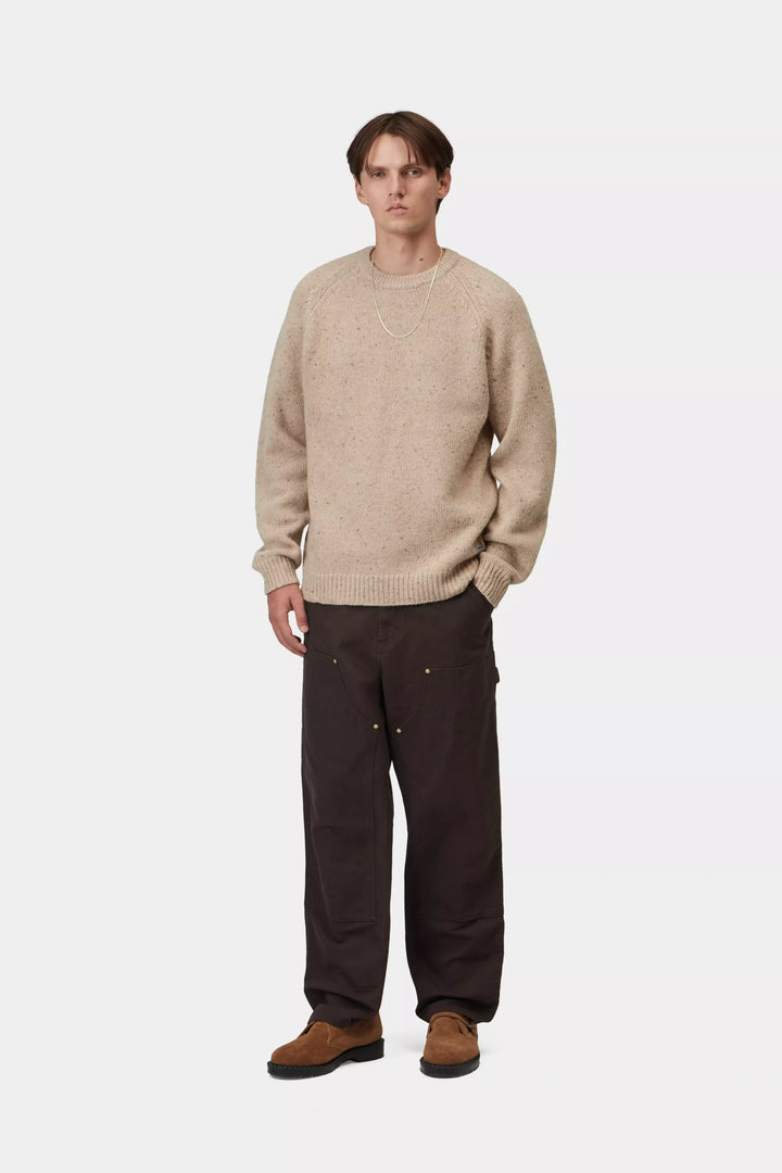 ANGLISTIC SWEATER SPECKLED FLEUR DE SEL
