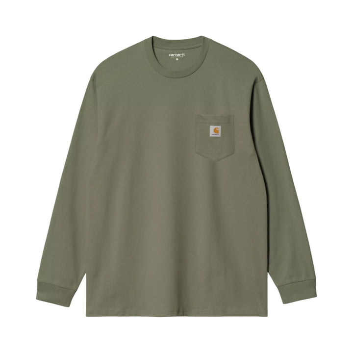 T-Shirt L/S Pocket Leaf Grön