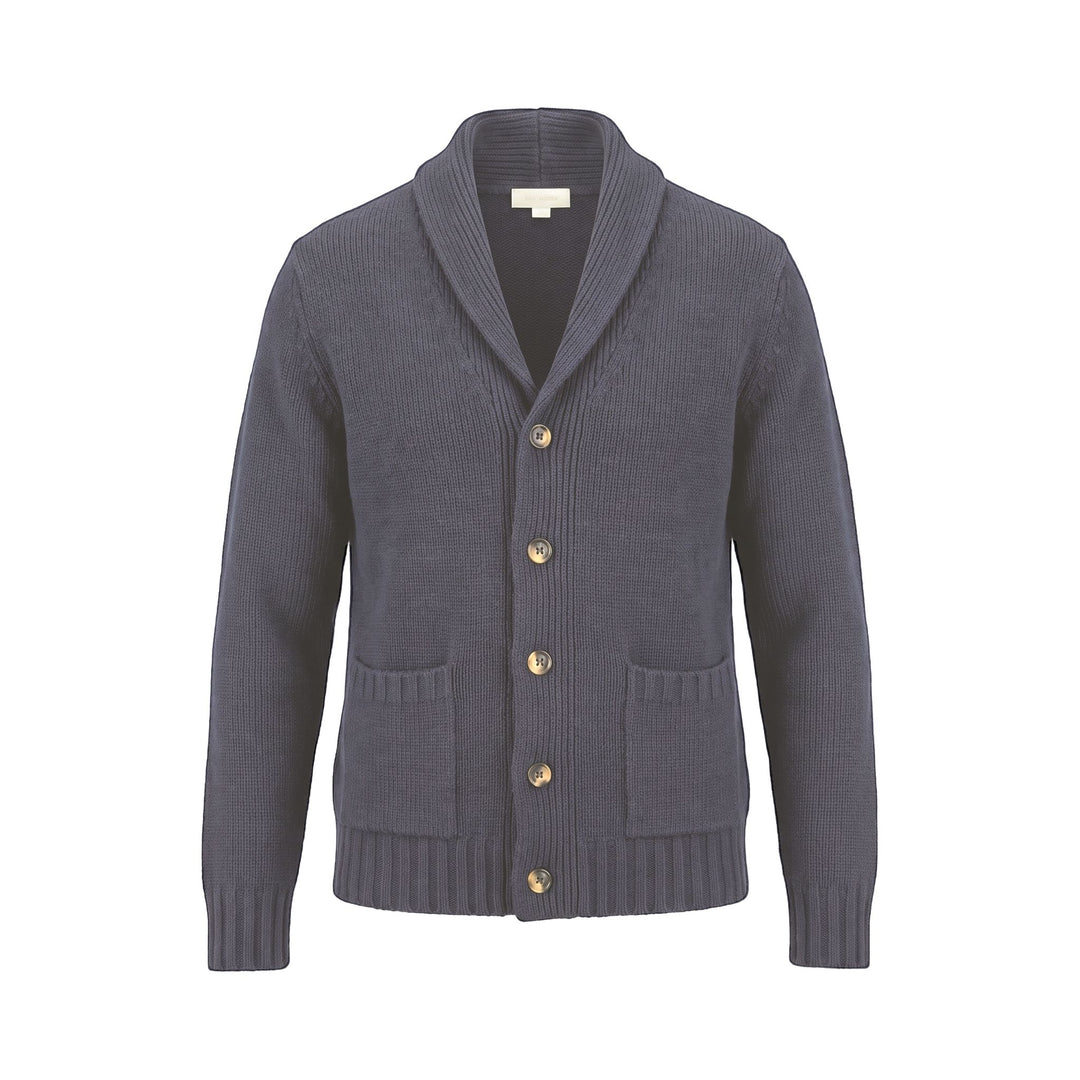Cardigan Tinta Unita Blu In The Box, vista frontale