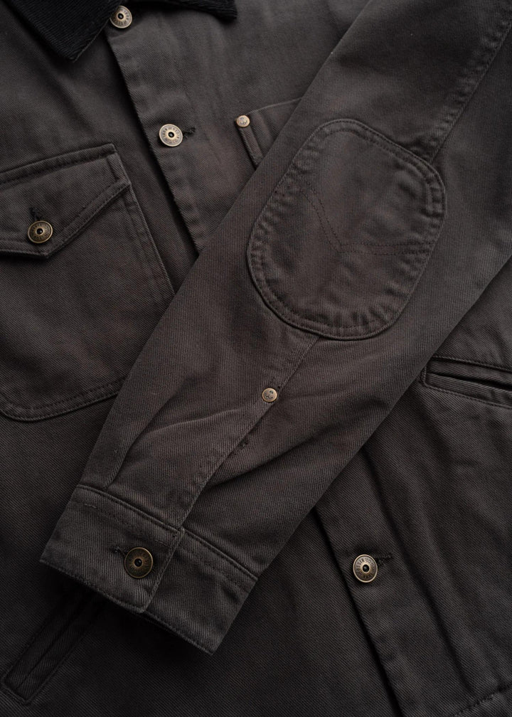 Iron and Resin BRONSON BULL  DRILL DENIM JACKET CHARCOAL Nero - foto 5