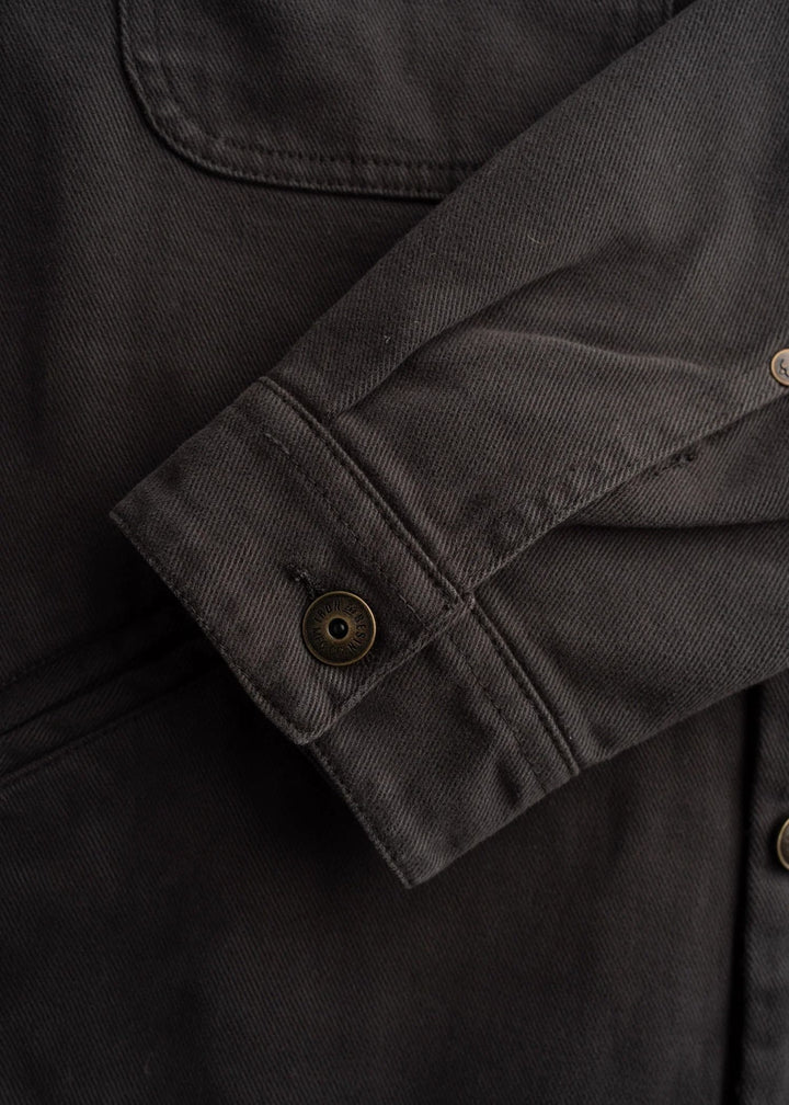 Iron and Resin BRONSON BULL  DRILL DENIM JACKET CHARCOAL Nero - foto 6