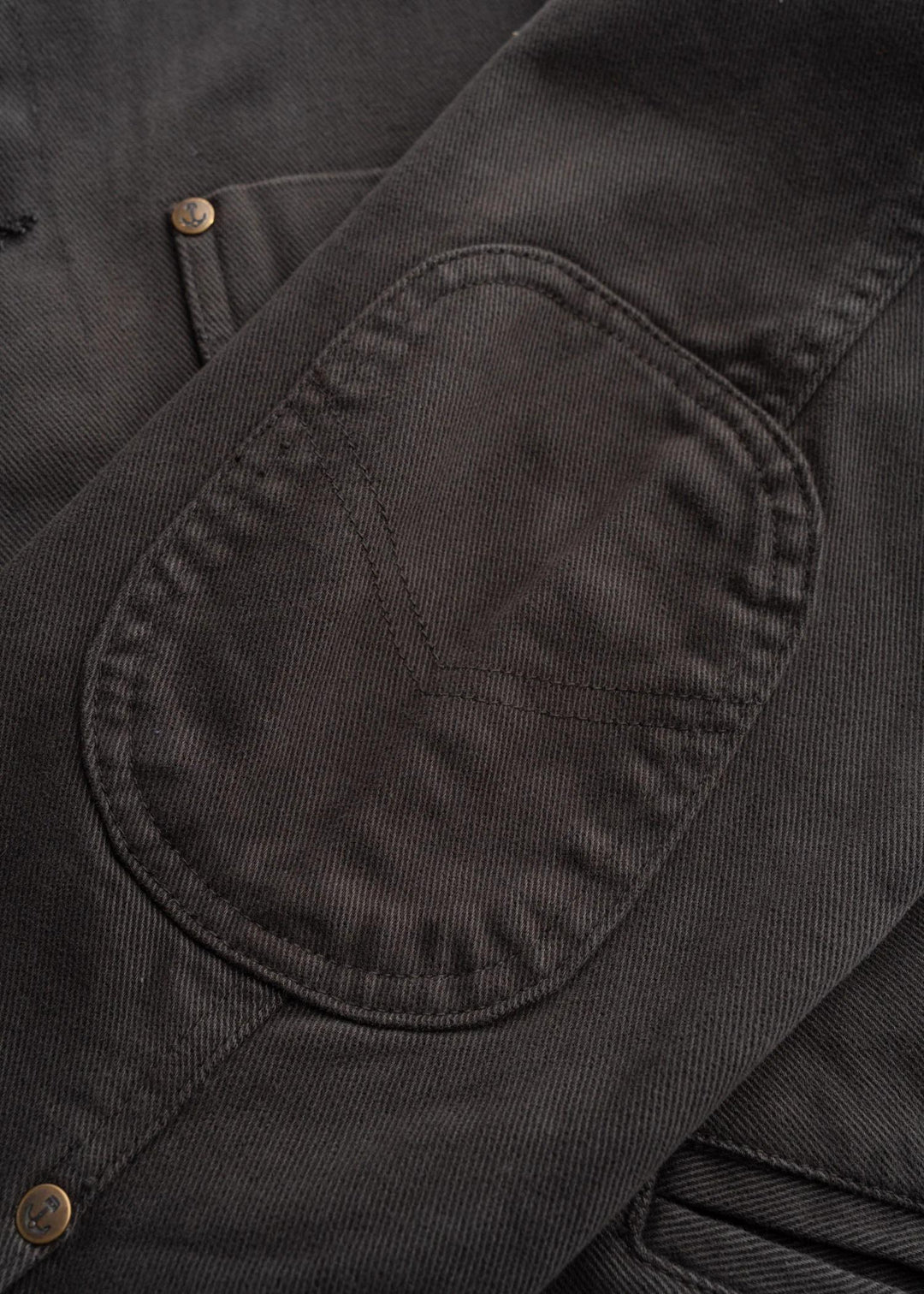 Iron and Resin BRONSON BULL  DRILL DENIM JACKET CHARCOAL Nero - foto 7