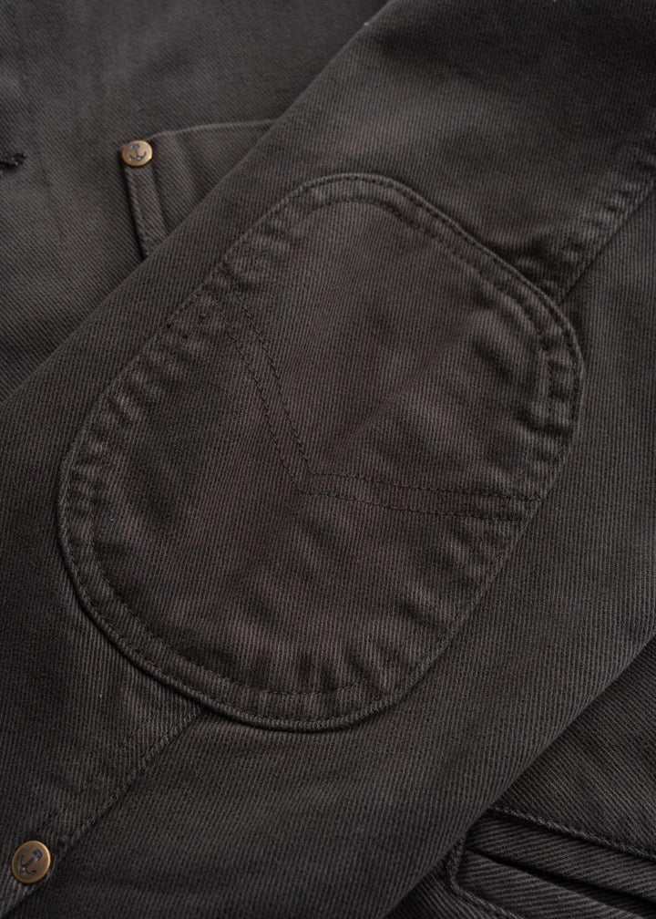Iron and Resin BRONSON BULL  DRILL DENIM JACKET CHARCOAL Nero - foto 7