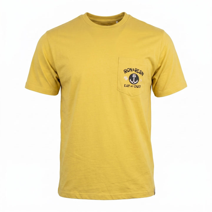 Iron and Resin EAT MY DUST POCKET TEE GOLD Giallo - foto 2