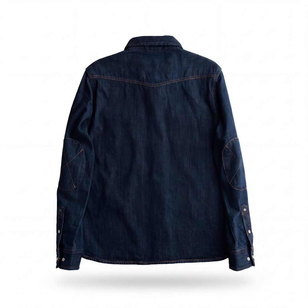Iron and Resin SADDLEBACK SHIRT V2 DENIM INDIGO Blu - foto 2