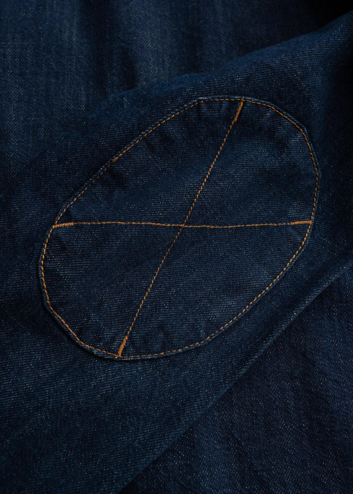 Iron and Resin SADDLEBACK SHIRT V2 DENIM INDIGO Blu - foto 4