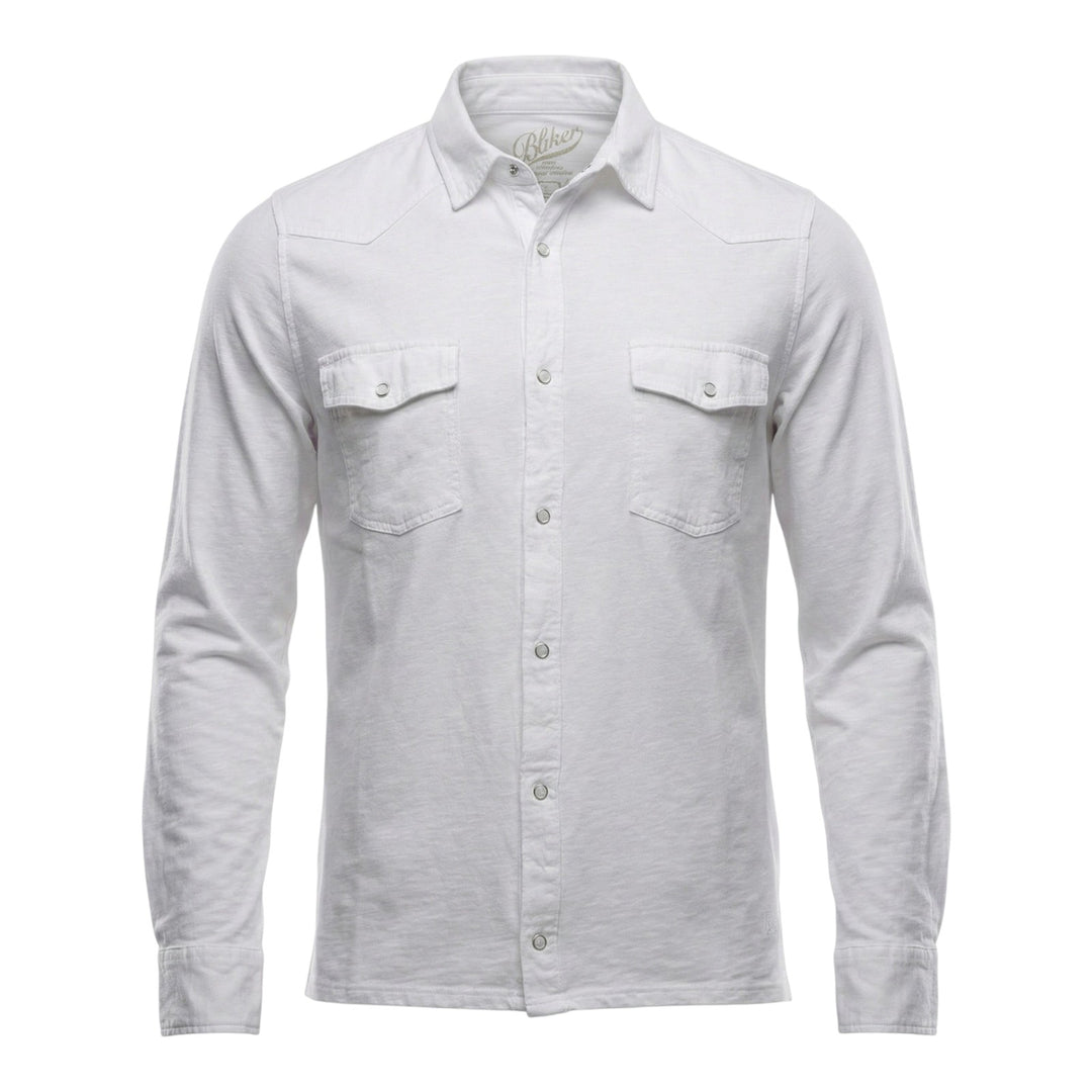 Westernskjorta Långärmad El Paso Slub 180 g Vit