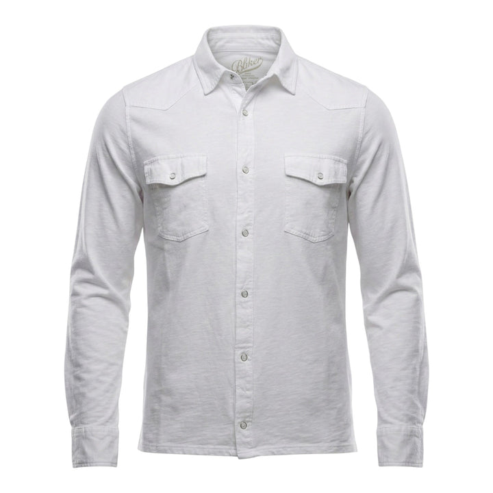 Westernskjorta Långärmad El Paso Slub 180 g Vit
