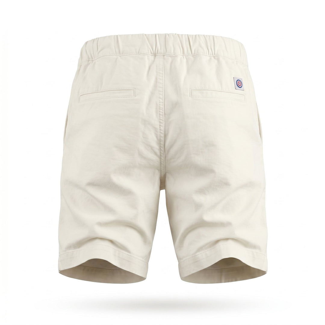 Modfitters SHORT CARDIFF MISTO LINO OLD OFF WHITE Bianco - foto 2