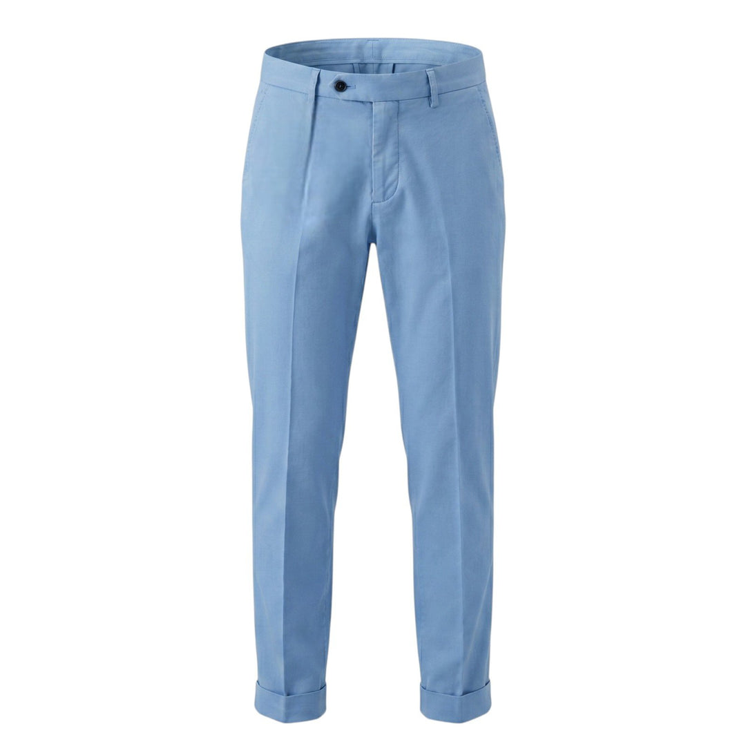 Quattro.Zero Pantalone Tasca America Celeste Blu - foto 1