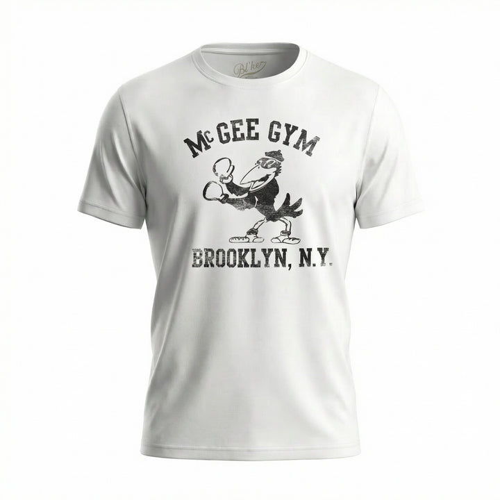 Kortärmad T-shirt Mc Gee Gym Grafisk Vit