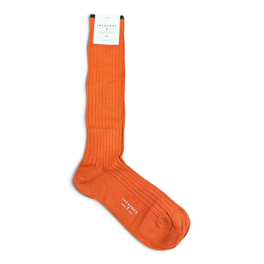 Strumpor Cotton Basic Tegelröd