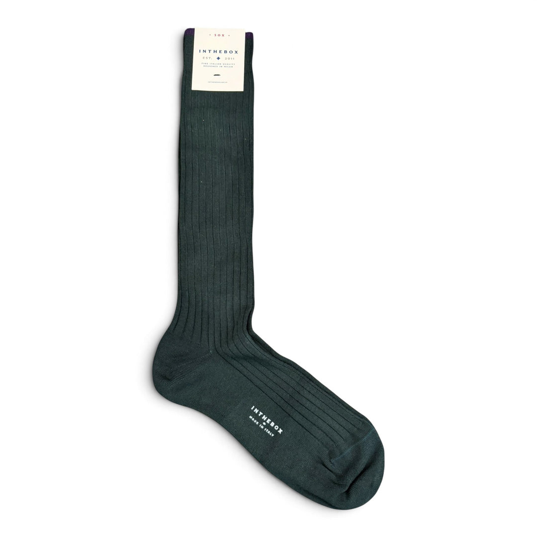 Strumpor Cotton Basic Mörkgrön