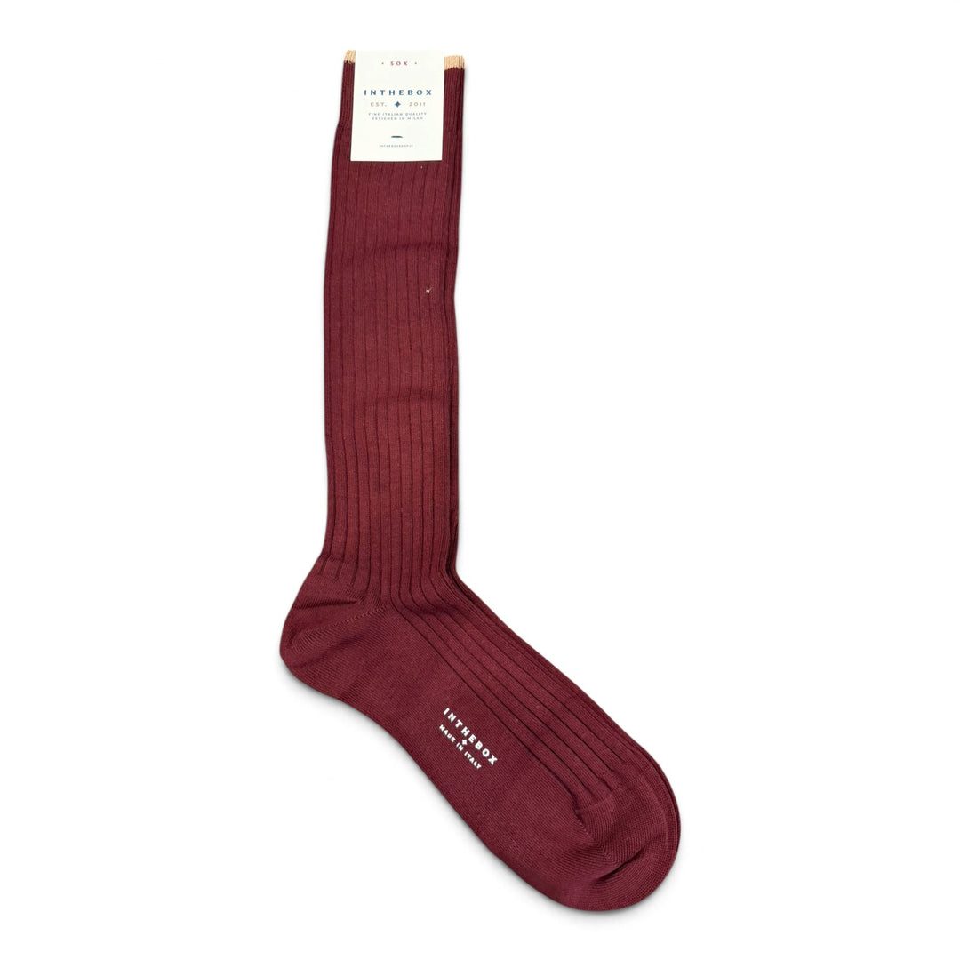 Strumpor Cotton Basic Vinröda