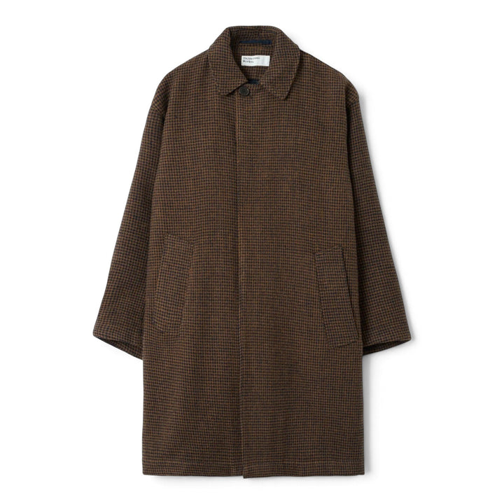 Stan Coat Wool Tweed Mix Navy/Brown