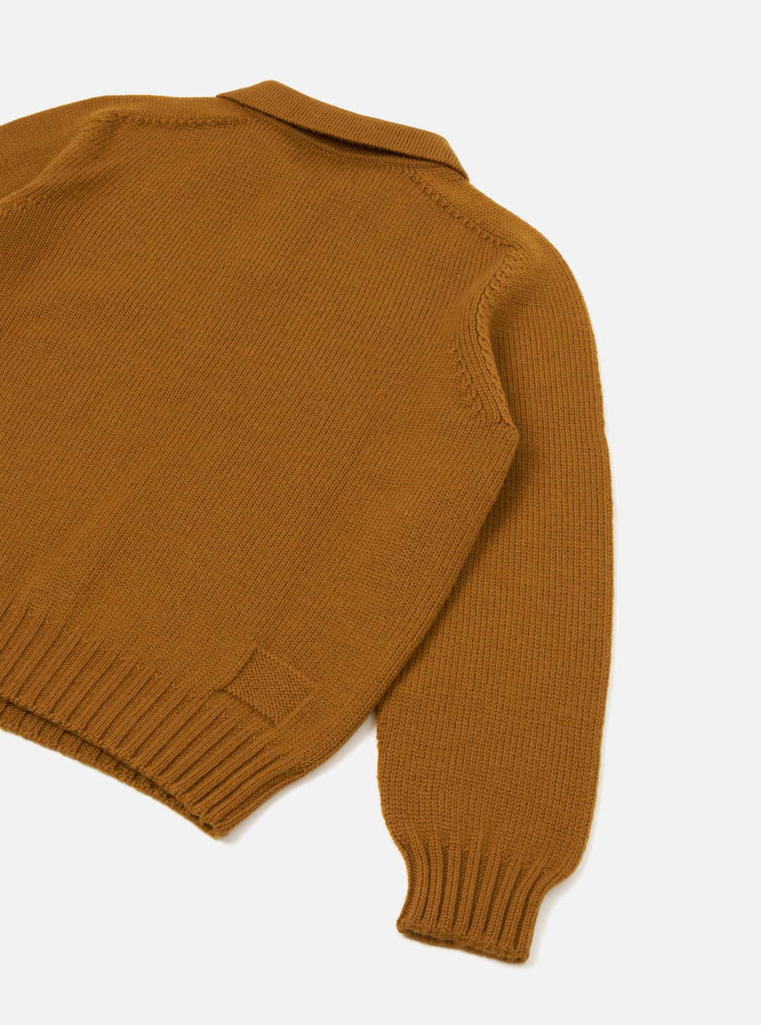 Universal Works Curtis Sweater Shetland Wild Gold Giallo - foto 5