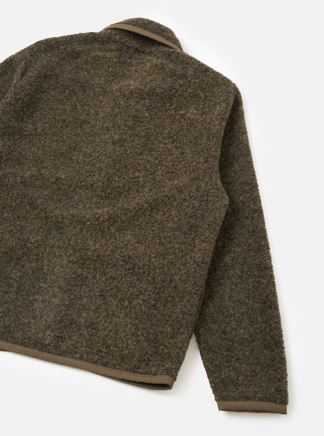 Universal Works Lancaster Jacket Bouclet Fleece Brown Marrone - foto 3