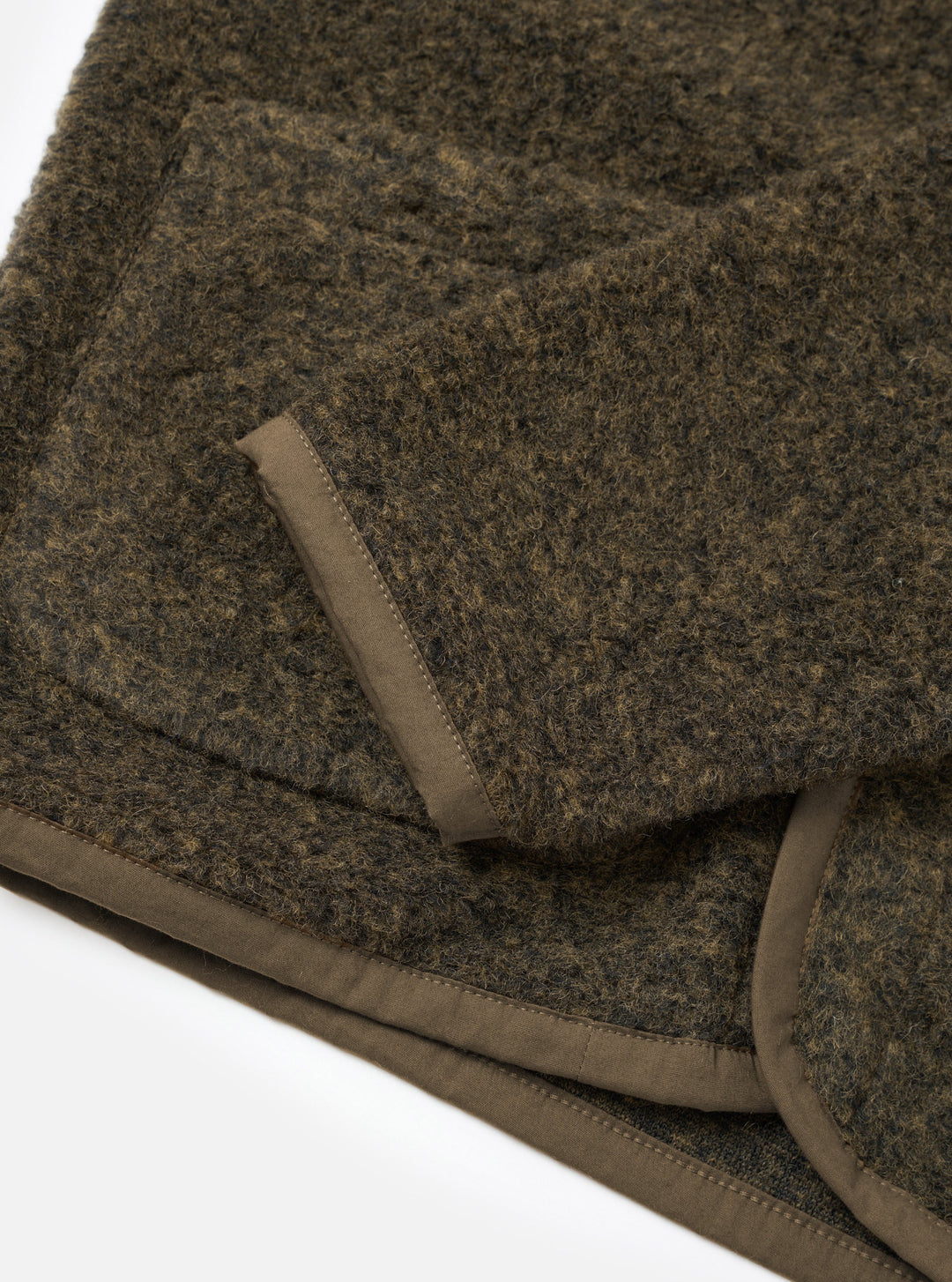 Universal Works Lancaster Jacket Bouclet Fleece Brown Marrone - foto 4