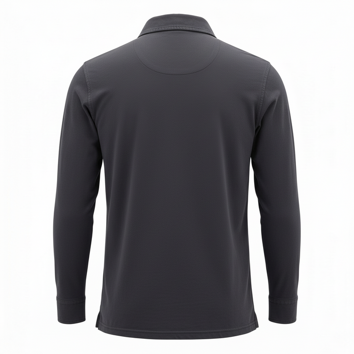 Långärmad Polo York Jersey Navy